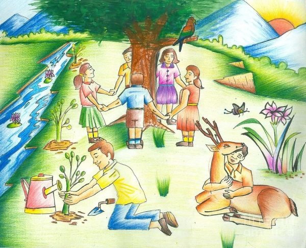 Иллюстрация нашей Родины