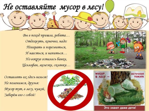 Плакат пожар в лесу