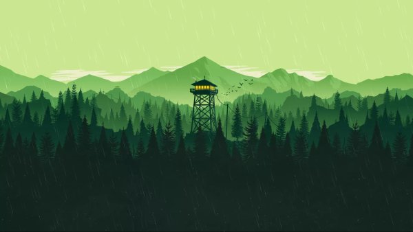 Firewatch Dark горы