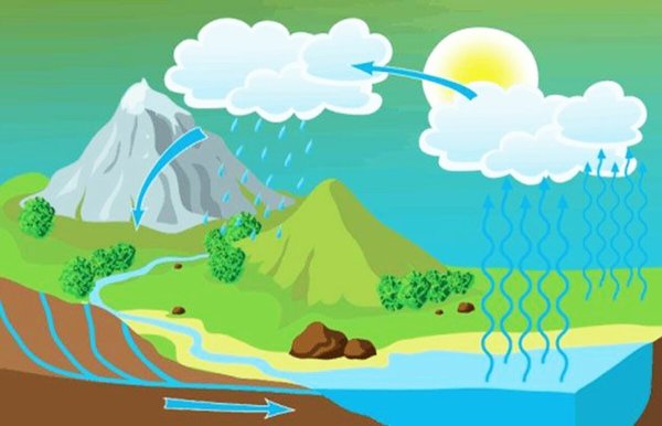 Водоворот воды в природе для детей