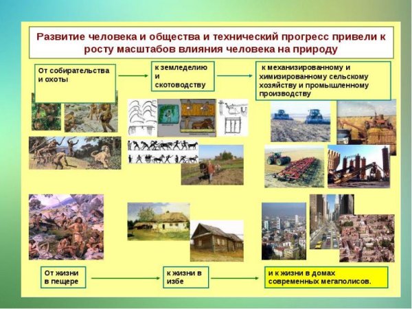 Воздействие человека на природу