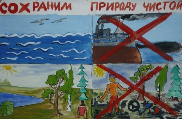 Экологический плакат