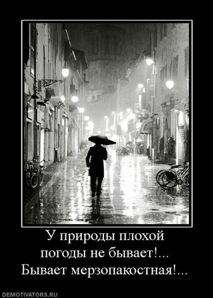 У природы нет плохой погоды доброе утро