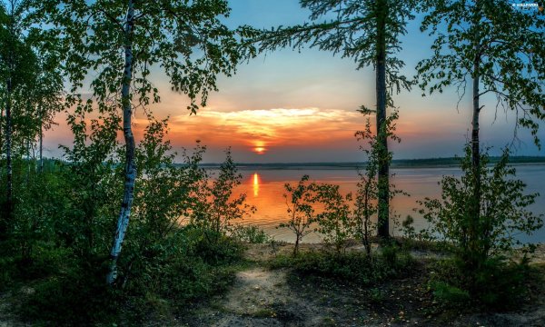 Ранняя осень река