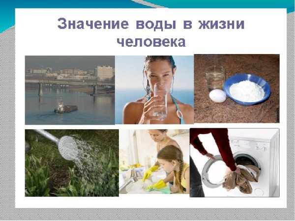 Значение воды в жизни человека