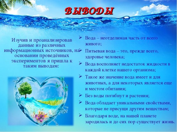 Вода источник жизни