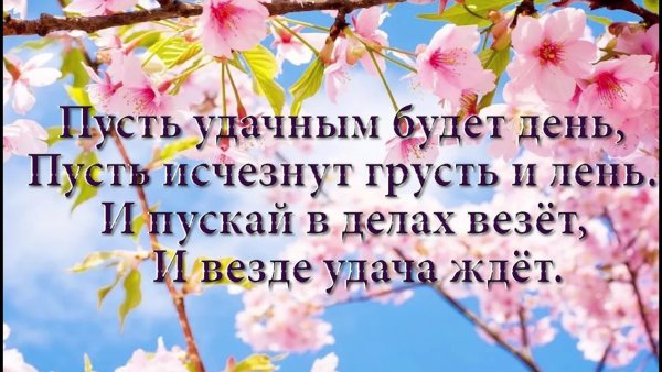 Удачного и счастливого дня