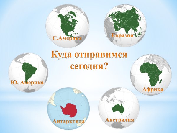 Изображение материков
