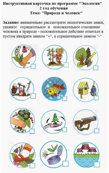 Экологические знаки по охране природы