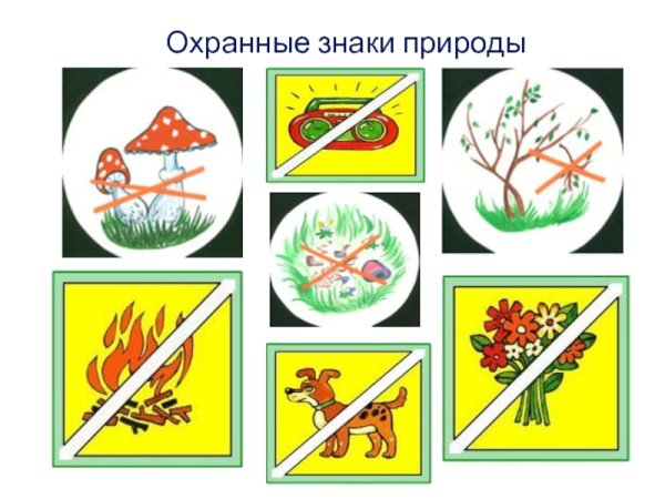 Знаки защиты природы