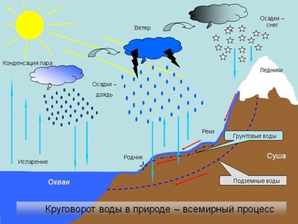 Испарение воды в природе