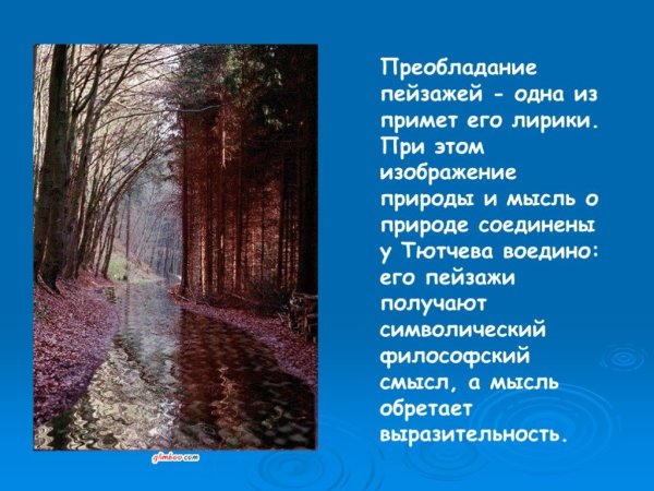 Лирика природы Тютчева