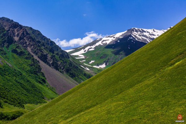 Пейзаж горы Северная Осетия