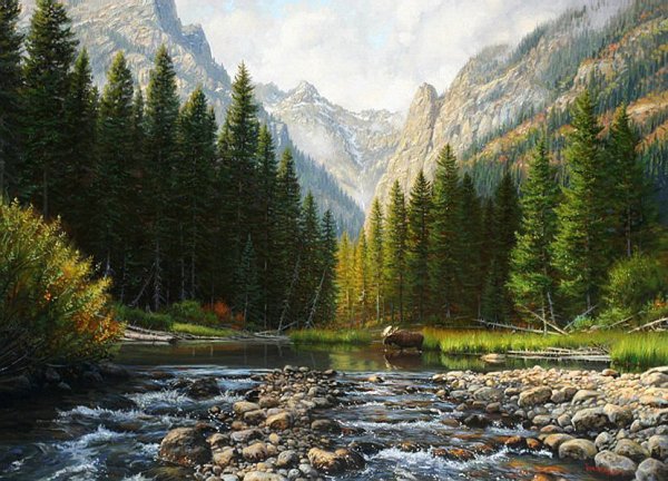 Цифровая живопись природа