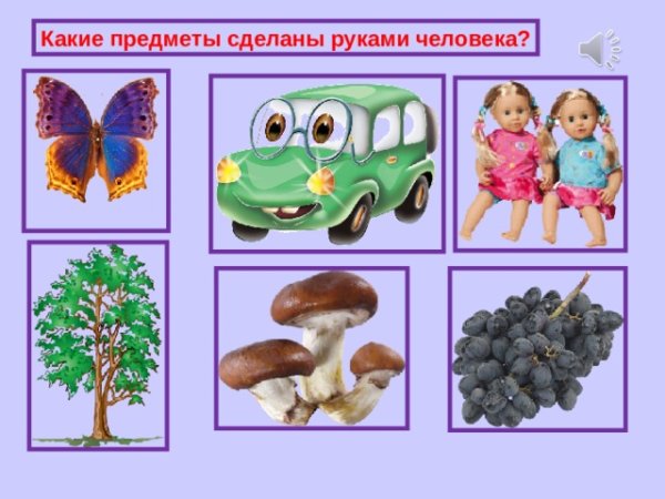 Предметы созданные руками человека