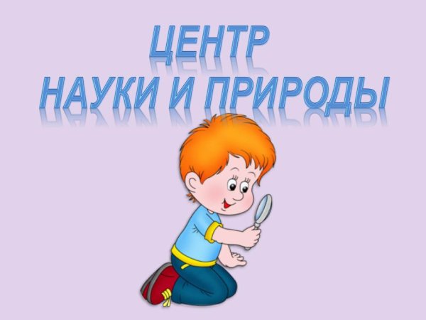 Центр науки и природы в детском саду
