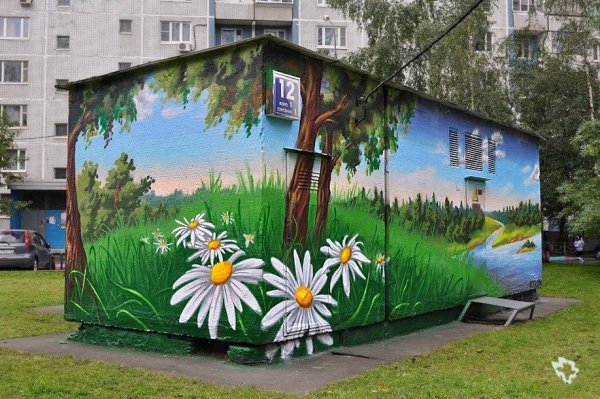 Роспись стен на улице