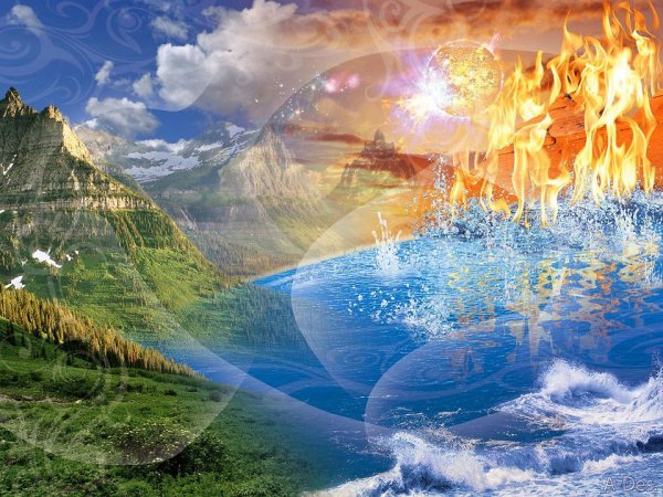 Три стихии земля вода воздух