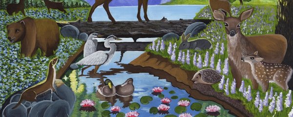 Рисунок на тему лес