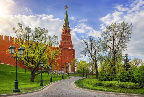 Москва Кремль Боровицкая башня