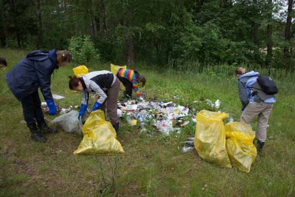 Волонтеры уборка мусора