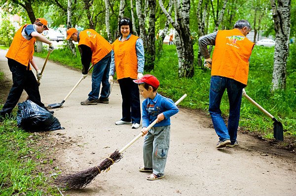 Уборка парка