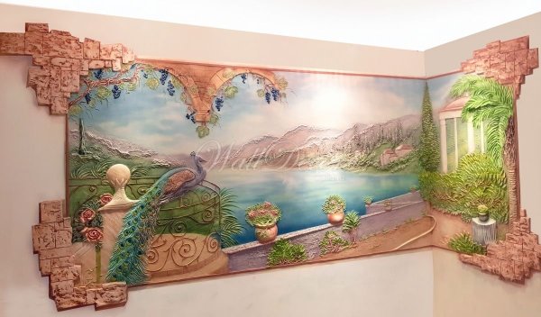 Панно из штукатурки на стену