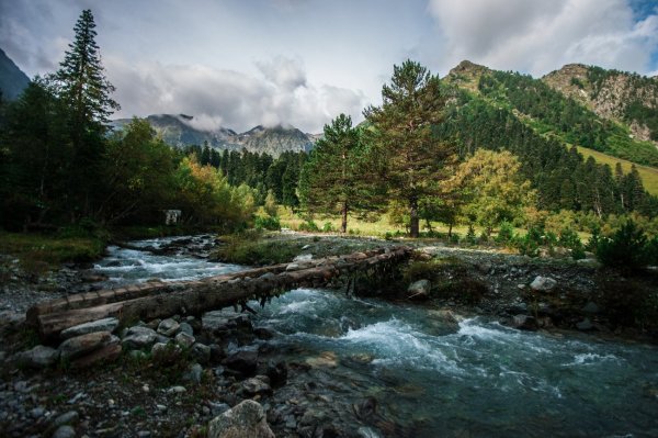 Река Теберда Карачаево Черкесия