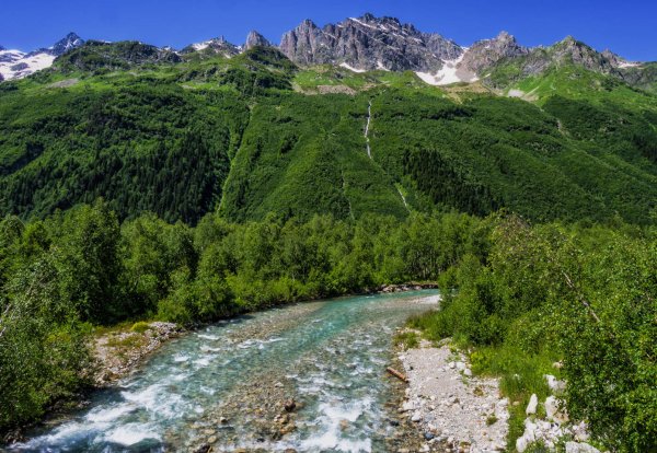 Карачаево-Черкесская Республика река Кубань