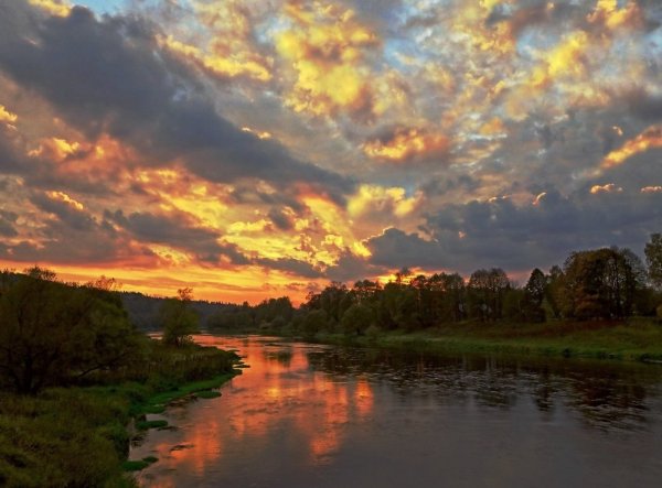 Река Клязьма закат
