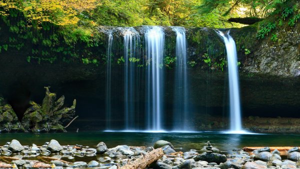 Природа вода водопад