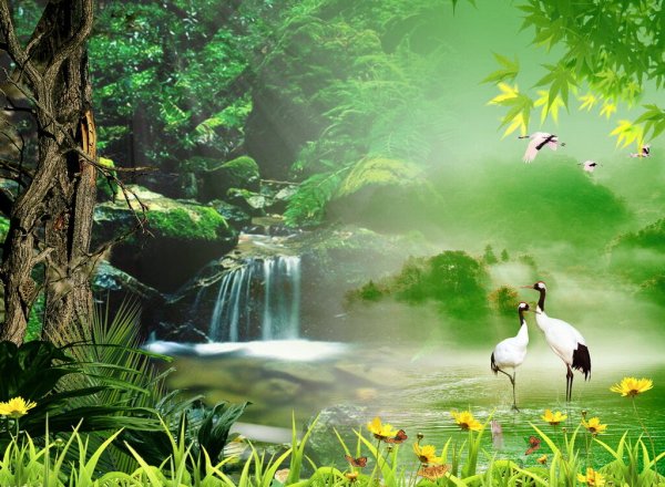 Картина звучащая природа
