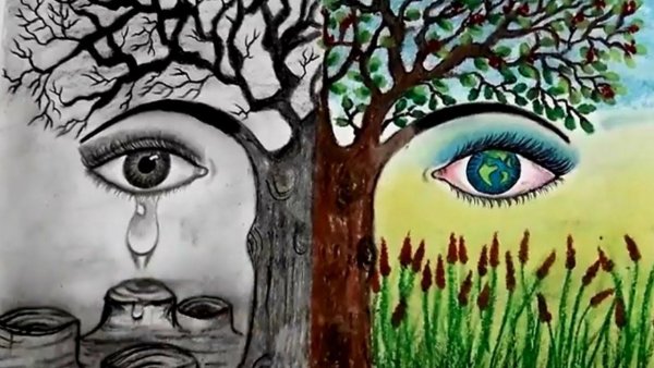 Рисунки на тему экология глазами