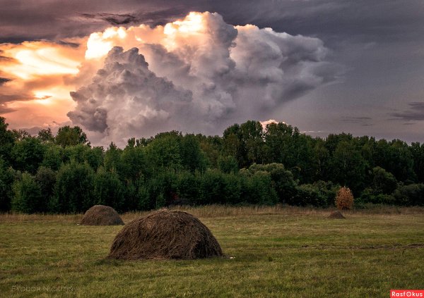 Гроза в деревне