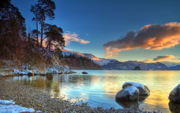 Горы озеро панорама