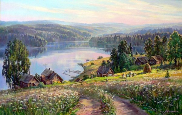 А. Корнилов — «юные рыболовы» (1956)