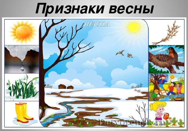 Приметы весны для дошкольников