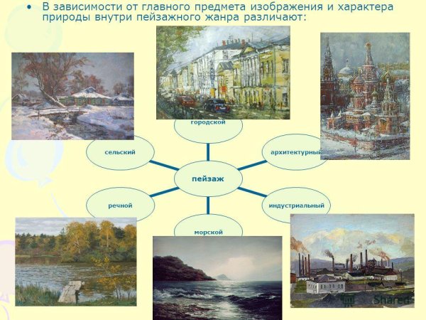 Пейзаж виды пейзажного жанра