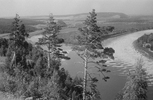 Вид с молодецкого Кургана 1950