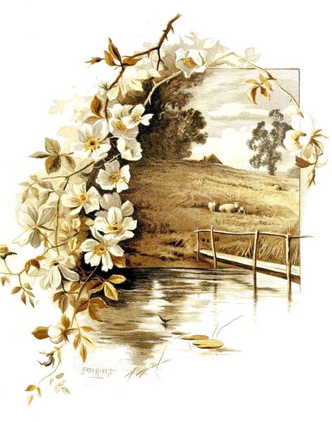 Старинные пейзажи для декупажа