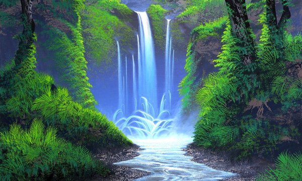 Сказочный водопад