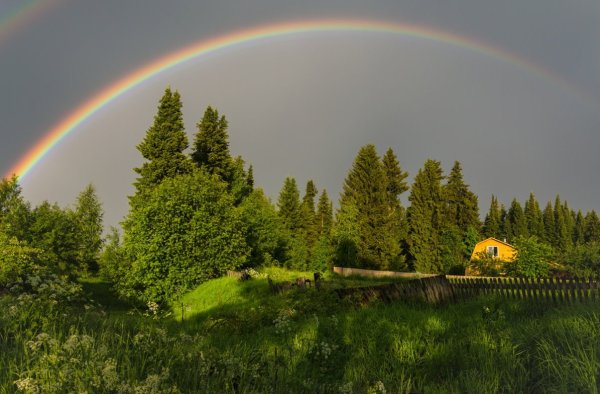 Радуга и солнце