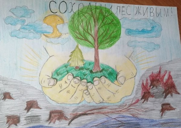 Рисунок на тему сохраним природу
