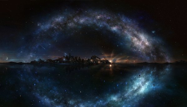 Вселенная 4k Галактика Млечный путь