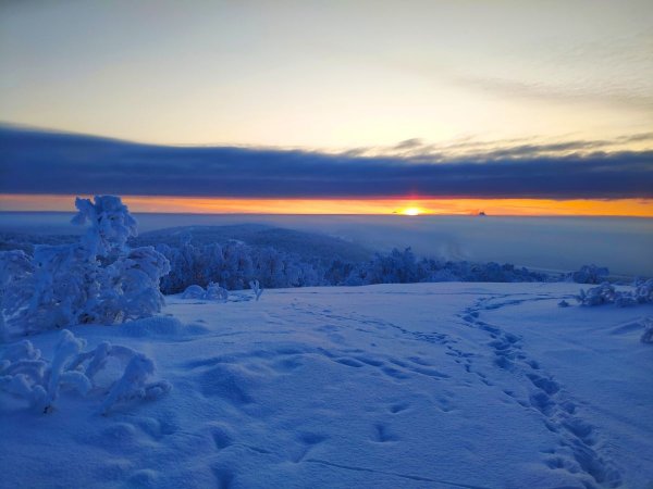 Мурманск зима Заполярье