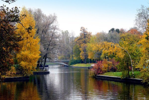 Санкт Петербург парк река