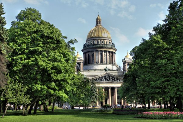 Исаакиевский собор деревья
