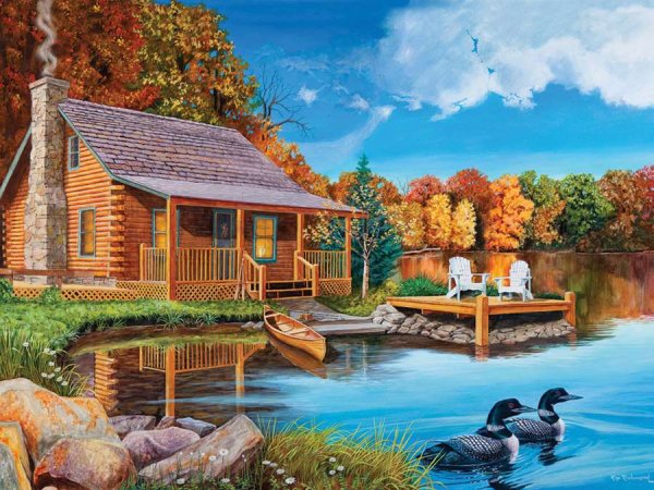 Алмазная мозаика 40*50см gf1265 олени