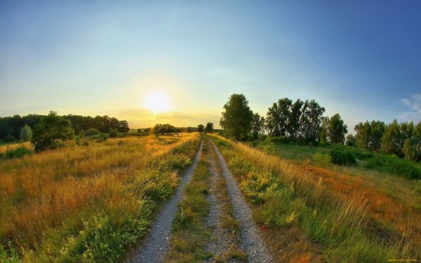 Вид в даль природа