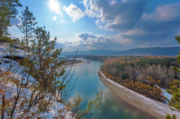 Река Иркут и Ангара